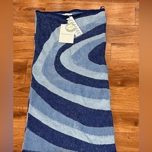 House of sunny Fuzzy blue Tube Dress NWT